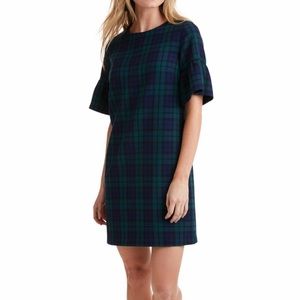 Vineyard Vines / Blackwatch flutter sleeve dress